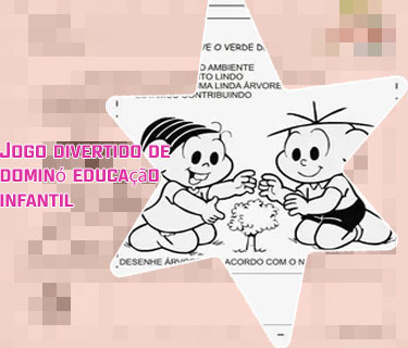Dominó para imprimir educação infantil