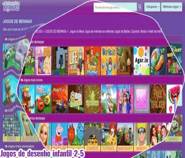 Jogo de menina infantil